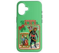 Fun with Krampus Christmas Retro Vintage Funny Adult Humor Custodia per iPhone 16