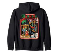 Fun with Krampus Christmas Retro Vintage Funny Adult Humor Felpa con Cappuccio