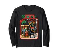 Fun with Krampus Christmas Retro Vintage Funny Adult Humor Maglia a Manica