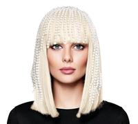 Fun World Copricapo da donna con perle, accessorio per costume adulto, bianco