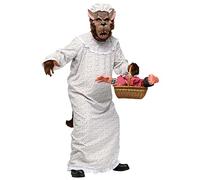 Fun World Costume da lupo grande nonna cattivo da uomo, taglie forti