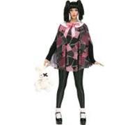 Fun World Deadly Bambola Poncho Taglia Unica Donna Costume Halloween Spooky Arco