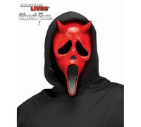 Fun World Devil Scream Maschera Ufficiale Licenziata Halloween Rosso