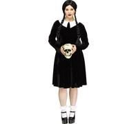 Fun World Gotico Ragazza Mercoledì Famiglia Addams Halloween Plus Costume 112605