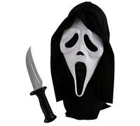 Fun World - Maschera da fantasma con coltello (costume)
