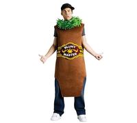 Fun World Men's Blunt Master Adult Costume, brown, STD. Up to 6' / 200 lbs.
