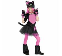 Fun World Miss Gatto Abito Tutu Cappello Carino Bambini Costume Halloween 110962