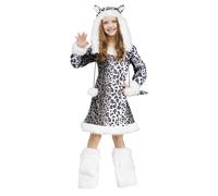 Fun World Neve Leopardo Pelo Animali Bambini Costume Halloween 121142