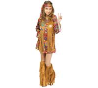 Fun World Pace E Love 70s Hippie Retro Bambini Costume Halloween 123452