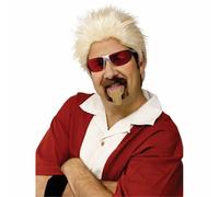 Fun World Parrucca Costume Halloween Celebrity Chef Baffi Guy Fieri 92406
