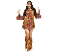 Fun World Peace & Love Hippie 1960's Groovy Woodstock Costume Halloween 123454