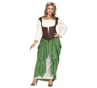 Fun World Wench Birra Maiden Oktoberfest Forti Donna Costume Halloween 124255
