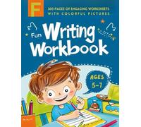 Fun Writing Workbook for 5-7 Years Old | 300 Pages | Engaging Worksheets with Colorful Pictures (F)