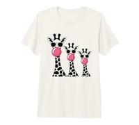 Fun Zoo Giraffe Che soffia Bubblegum Adventure Lovers Famiglia Maglietta Premium