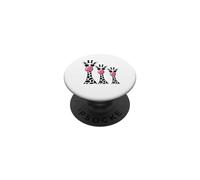 Fun Zoo Giraffe che soffia Bubblegum Adventure Lovers Famiglia PopSockets PopGrip Adesivo