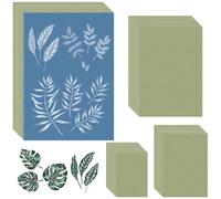 Funabridge 100 fogli di carta cianotipica in 4 misure (A4, A5, A6, A7), carta da stampa naturale sensibile alla luce per progetti artistici e artigianali, ideale per decorazioni da parete fai da te