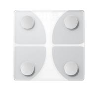 Funabridge Bilancia digitale wireless intelligente per il bagno, 26 x 26 cm, display a LED, alimentazione a batteria, 24 dati