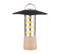 Funabridge Lanterna da campeggio a led cachi, torcia elettrica ricaricabile con raggi bianchi e perline pannocchia, 2600 mAh, impermeabile, dimmerabile, 48 ore di durata