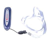 Funabridge Mini rilevatore di denaro portatile 2 in 1, da 8,4 cm, con luce solare e attacco forte, rilevatore compatto di banconote contraffatte, multi-valuta, blu