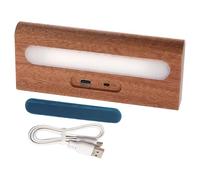 Funabridge Sapele Lampada da Parete Ricaricabile Solare, Bianco Caldo LED Luce Notturna con Sensore di Presa in Metallo, Nessun Cablaggio Ricarica USB, 100 g per Interni Esterni Armadio Corridoio
