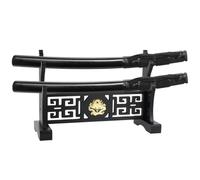 Funabridge Supporto per spada in legno, classico drago cinese espositore per Katana, Wakizashi, Zoro e spade leggere