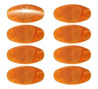 Funalix Set di 8 riflettori per raggi, occhi di gatto altamente riflettenti per una maggiore visibilità, raggi infrangibili, facile da montare, per tutte le biciclette come e-bike, MTB