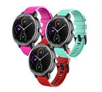 FunBand Cinturino per Garmin Vivoactive 3, 20mm Braccialetto Sportivo di Ricambio in Silicone per Garmin Vivoactive 3 / Samsung Gear S2 Classic/Galaxy Watch 42mm / Galaxy Watch Active