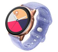 FunBand Cinturino per Samsung Galaxy Watch Active/Active 2 40mm / 44mm, 20mm Silicone Glow in The Dark Stampato Braccialetto