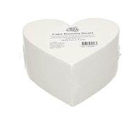 FunCakes Base in Polistirolo Torta Cuore: Decorazione per Torta, Base Riutilizzabile, Crea la Perfetta Base a Forma di Cuore, Ø15 cm x 7 cm
