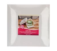 FunCakes Cake Box White: Cartone per Torte con Coperchio Separato per Dolci e Torte, Contenitore per Torte in Cartone Resistente, Riutilizzabile - 36x36x8cm pk/25
