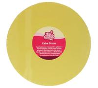 FunCakes Cake Drum Round Ø30 cm - Pastel Yellow: Rotondo Base Rigida per Torte Professionale, Supporto Riutilizzabile per Presentazione Pasticceria, Alta Qualità, 12 MM, 1 Pezzo