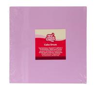 FunCakes Cake Drum Square Ø25 cm - Pastel Purple: Quadrato Base Rigida per Torte Professionale, Supporto Riutilizzabile per Presentazione Pasticceria, Alta Qualità, 12 MM, 1 Pezzo