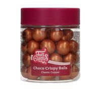 FunCakes Choco Crispy Balls Classic Copper: Perle Croccanti al Cioccolato Color Rame, Decorazioni Edibili per Torte, Cupcake e Biscotti, Cake Decorating - 130 g