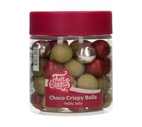 FunCakes Choco Crispy Balls Happy Jolly - Perles di Cioccolato, Ottime per decorare torte, cupcake, biscotti, crostate e molto altro - Decorazione per torte - 60g