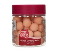 FunCakes Choco Crispy Balls Matt Peach - Perles di Cioccolato, Ottime per decorare torte, cupcake, biscotti, crostate e molto altro - Decorazione per torte - 60g
