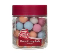 FunCakes Choco Crispy Balls Sunset - Perles di Cioccolato, Ottime per decorare torte, cupcake, biscotti, crostate e molto altro - Decorazione per torte - 60g