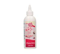 FunCakes Choco Drip Light Pink: Gusto delizioso, Facile da usare, Ottimo per torte a goccia, Gusto cioccolato, Confezione richiudibile da 180 g