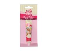 FunCakes Choco Writer White Choco: Pennarello Alimentare al Cioccolato Facile da Usare per Decorare Torte, Cupcake, Biscotti e Dolci, Asciugatura Rapida, Aroma Vaniglia, 25 g