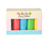 FunCakes Confezione Multipla Fondant Colori Primari - 500 gr
