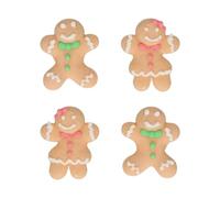 FunCakes Decorazioni di Zucchero Pan di Zenzero per torte: pronto per l'uso, perfetto per spettrale o cupcakes mostruosi, muffin e altro, certificato senza glutine - Set / 12