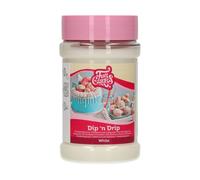 FunCakes Dip 'n Drip Bianco: Glassa per Torte, Ottimo Gusto, Ottima per Decorare Torte con Effetto Drip, Colata per Dolci, 375 g