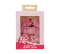 FunCakes Edible Wafer Flowers Deluxe Orchid Pink Medium - Fiori Commestibili Decorazioni per Torte, Cupcake e Dolci - Confezione da 10
