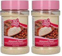 FunCakes Farina di Mandorle Extra Fine: 100% mandorle sbollentate finemente macinate, perfette per biscotti delicati come i macarons. 125 g. (Confezione da 2)