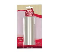 FunCakes Foglio di Acetato: Adatto per Alimenti, Adatto per Cioccolato, Adatto per Fare Cheesecake e Bavarese, 12 cm x 20 m