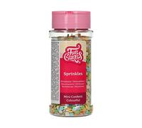 FunCakes Mini Confetti Mix: Sprinkles Colorati per Decorazione Torte, Cupcake e Biscotti, Zuccherini Decorativi, Cake Decorating - 60 g