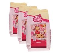FunCakes Mix per Donuts: prepara facilmente le tue ciambelle a casa nella friggitrice o nel forno, halal. 500 gr. (Confezione da 3)
