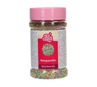 FunCakes Nonpareils Shiny Disco Mix: Zuccherini Decorativi dal Gusto Delizioso - Ideali per Decorare Torte, Gelati, Cupcake, Cake Pop, Donut e Biscotti - 250 g