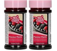 FunCakes Pasta Aromatizzante Frutti di Bosco: Aromi alimentari, Ottimo Gusto, Perfetto per decorare torte, Adatto per pastelle e farciture. 120 gr. (Confezione da 2)
