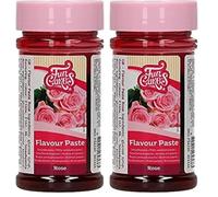 FunCakes Pasta Aromatizzante Rose: aromi alimentari, ottimo gusto, perfetto per decorare torte, adatto per pastelle e ripieni. 120 gr. (Confezione da 2)