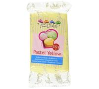 FunCakes Pasta di Zucchero Giallo Pastello, 250 gr - Confezione da 4